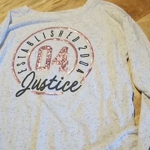 Justice gray longsleeve